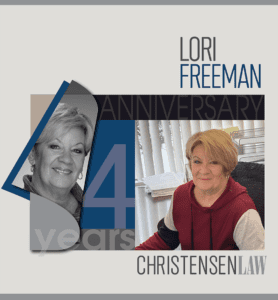 Lori Freeman Legal Assistant Christensen Law 2021