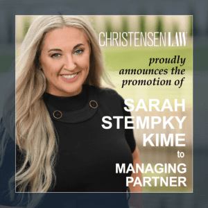 Sarah Stempky Kime promoted to Partner of Christensen Law MI
