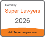 Christensen Law Rated by Super Lawyers 2026 badge